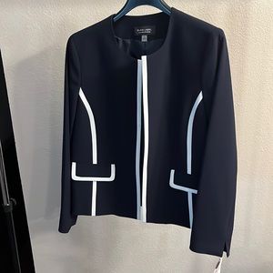 Navy and cream blazer